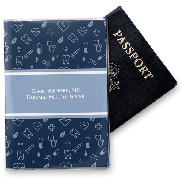 Custom Medical Doctor Vinyl Passport Holder (Personalized)