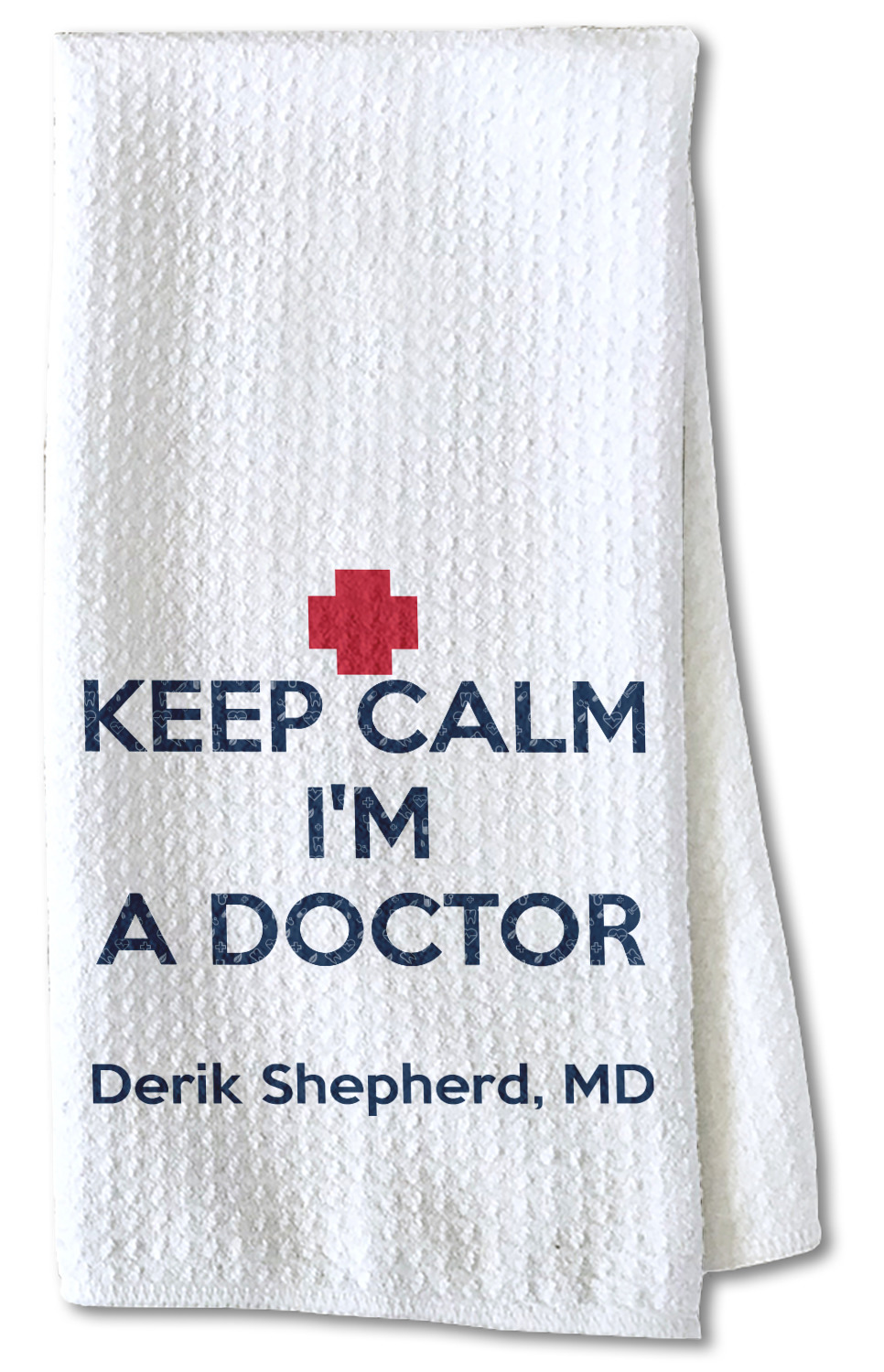 Picture of Medical Doctor Waffle Weave Kitchen Towel - Partial Print (Personalized ...