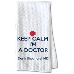 Medical Doctor Kitchen Towel - Waffle Weave - Partial Print (Personalized)