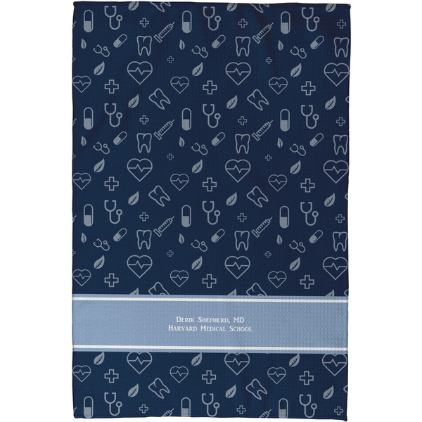 Medical Doctor Waffle Weave Towel - Full Color Print - Approval Image