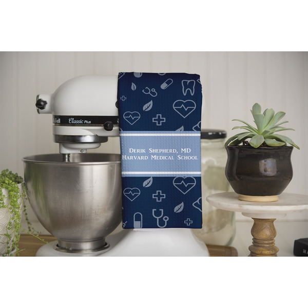 Medical Doctor Waffle Weave Towel - Full Color Print - Lifestyle Image