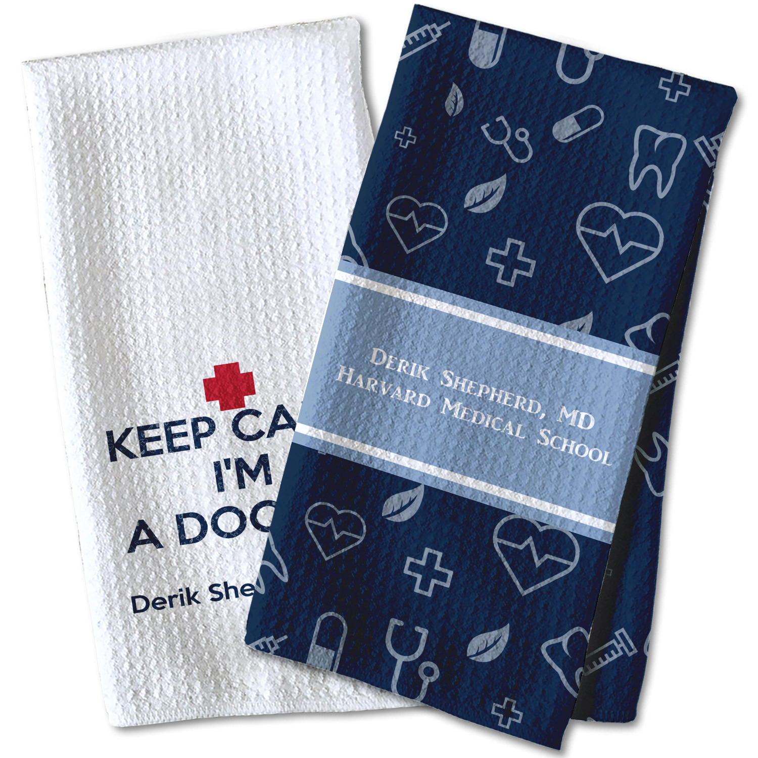 Medical Doctor Kitchen Towel - Waffle Weave (Personalized) - YouCustomizeIt - Personalized Kitchen Doctor Kitchen
