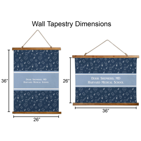 Medical Doctor Wall Hanging Tapestries - Parent/Sizing