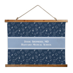Medical Doctor Wall Hanging Tapestry - Wide (Personalized)