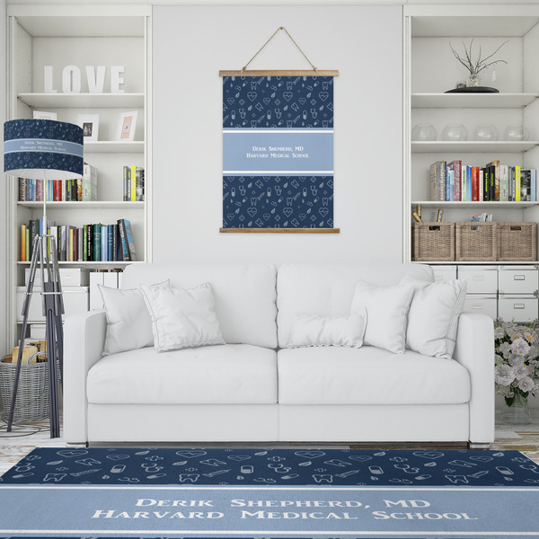 Medical Doctor Wall Hanging Tapestry - Portrait - IN CONTEXT