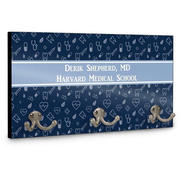 Medical Doctor Wall Mounted Coat Hanger - Side View