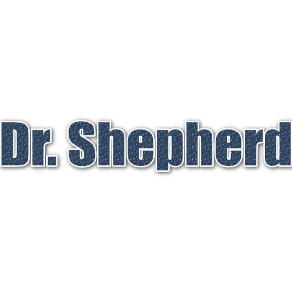 Custom Medical Doctor Name/Text Decal - Large (Personalized)