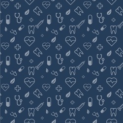 Medical Doctor Wallpaper & Surface Covering (Peel & Stick 24"x 24" Sample)