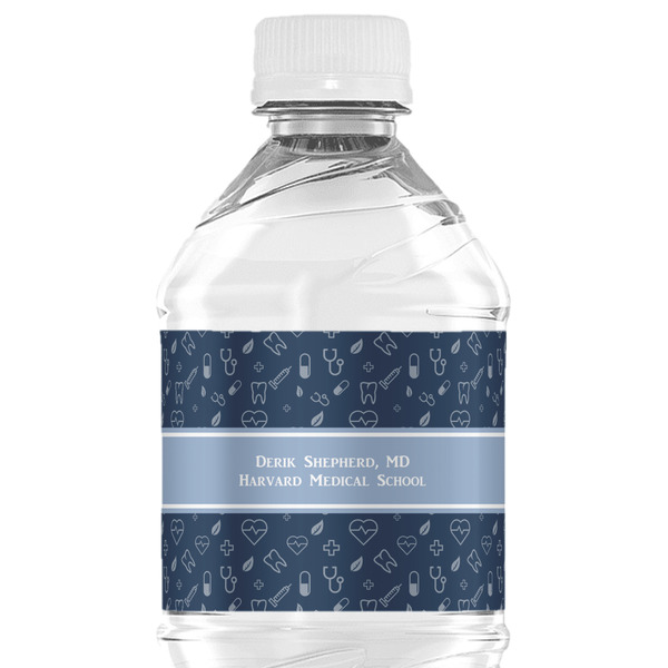 Custom Medical Doctor Water Bottle Labels - Custom Sized (Personalized)