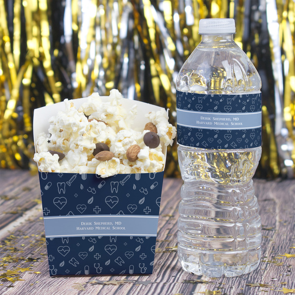 Medical Doctor Water Bottle Label - w/ Favor Box