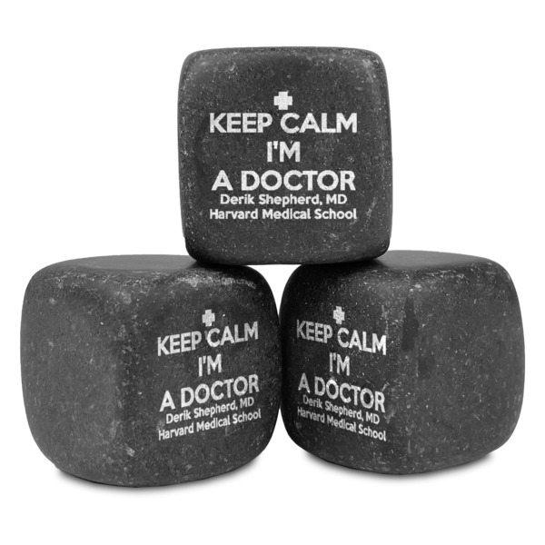 Custom Medical Doctor Whiskey Stone Set - Set of 3 (Personalized)