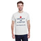 Medical Doctor White Crew T-Shirt on Model - Front