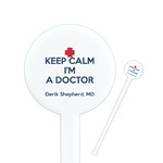 Medical Doctor Round Plastic Stir Sticks (Personalized)