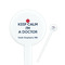 Medical Doctor Round Plastic Stir Sticks (Personalized)