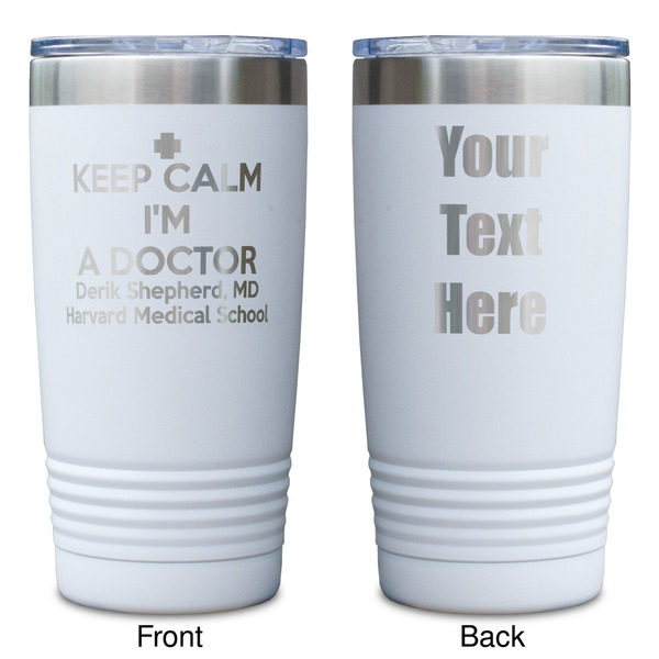 Medical Doctor White Polar Camel Tumbler - 20oz - Double Sided - Approval