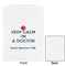 Medical Doctor White Treat Bag - Front & Back View