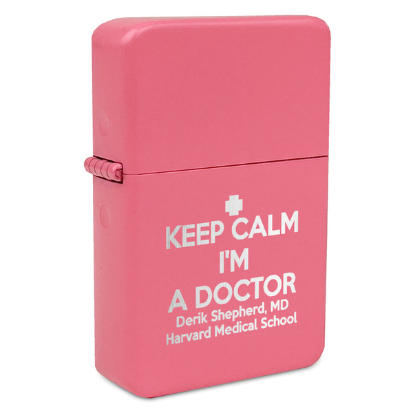 Medical Doctor Windproof Lighters - Pink - Front/Main
