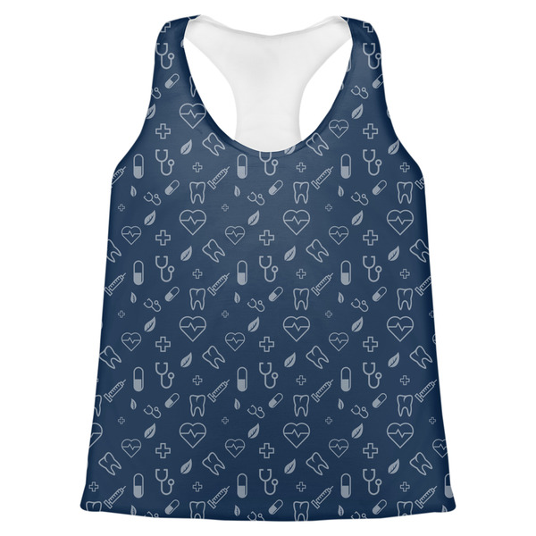 Custom Medical Doctor Womens Racerback Tank Top - 2X Large