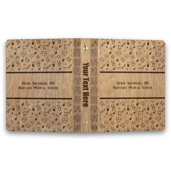 Medical Doctor Wood 3-Ring Binders - 1" Half-Letter - Approval