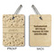 Medical Doctor Wood Luggage Tags - Rectangle - Approval