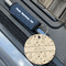 Medical Doctor Wood Luggage Tags - Round - Lifestyle