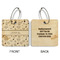 Medical Doctor Wood Luggage Tags - Square - Approval