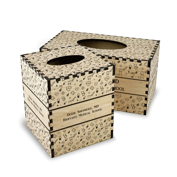 Medical Doctor Wood Tissue Box Covers - Parent/Main