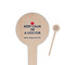 Medical Doctor Wooden 4" Food Pick - Round - Closeup