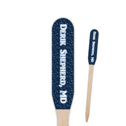 Medical Doctor Paddle Wooden Food Picks - Single Sided (Personalized)