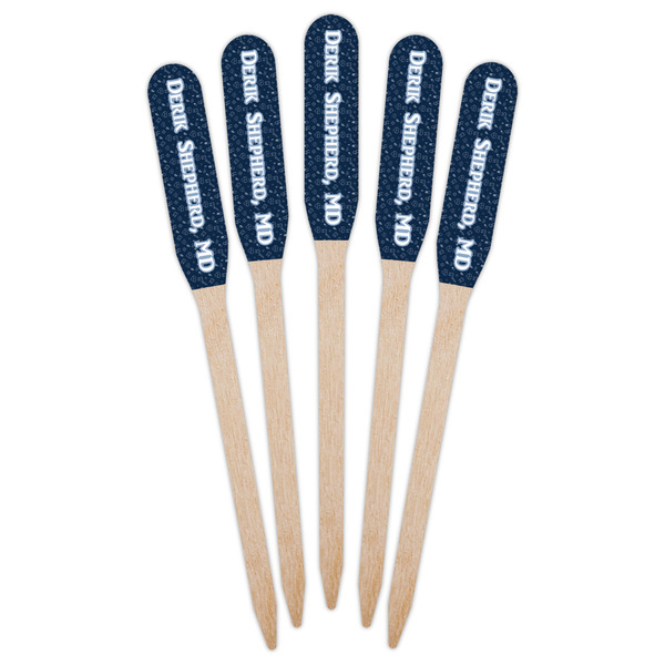 Medical Doctor Wooden Food Pick - Paddle - Fan View