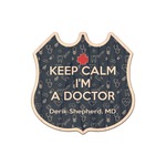 Medical Doctor Genuine Maple or Cherry Wood Sticker (Personalized)