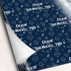 Medical Doctor Wrapping Paper Sheets (Personalized)