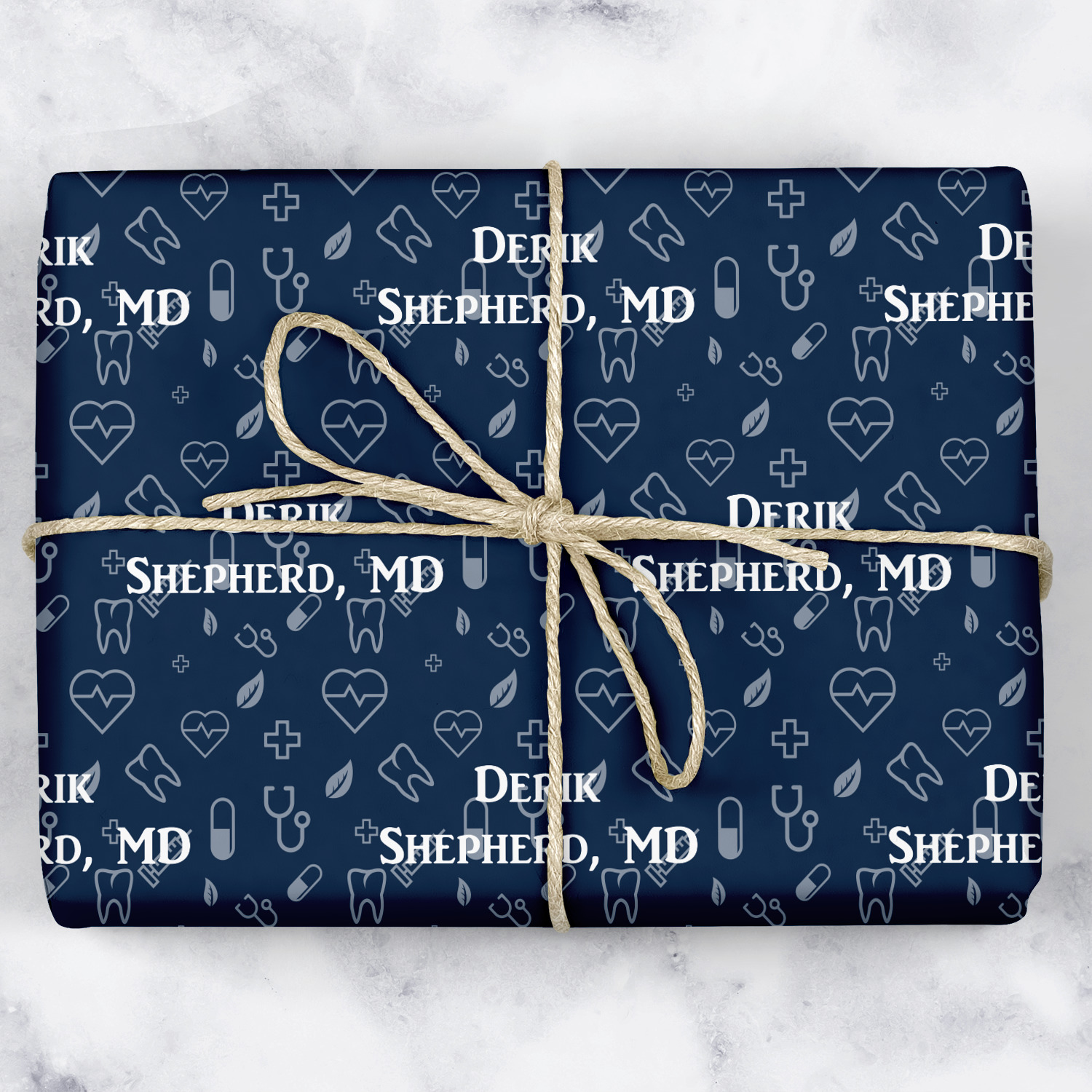 Medical Doctor Wrapping Paper Roll Small (Personalized) YouCustomizeIt