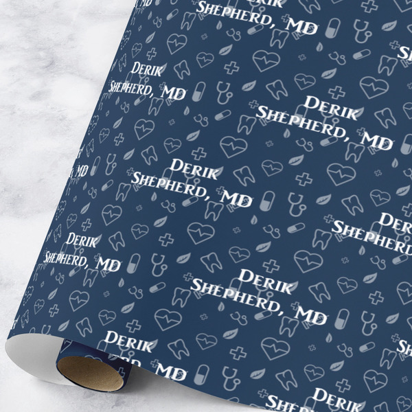 Custom Medical Doctor Wrapping Paper Roll - Large (Personalized)