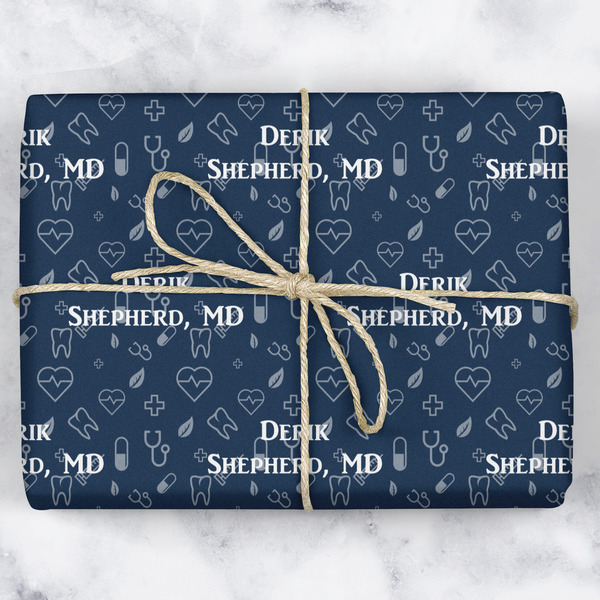 Medical Doctor Wrapping Paper Roll - Matte - Wrapped Box