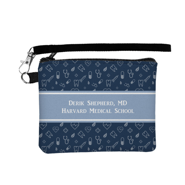 Custom Medical Doctor Wristlet ID Case w/ Name or Text