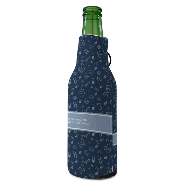 Medical Doctor Zipper Bottle Cooler - ANGLE (bottle)