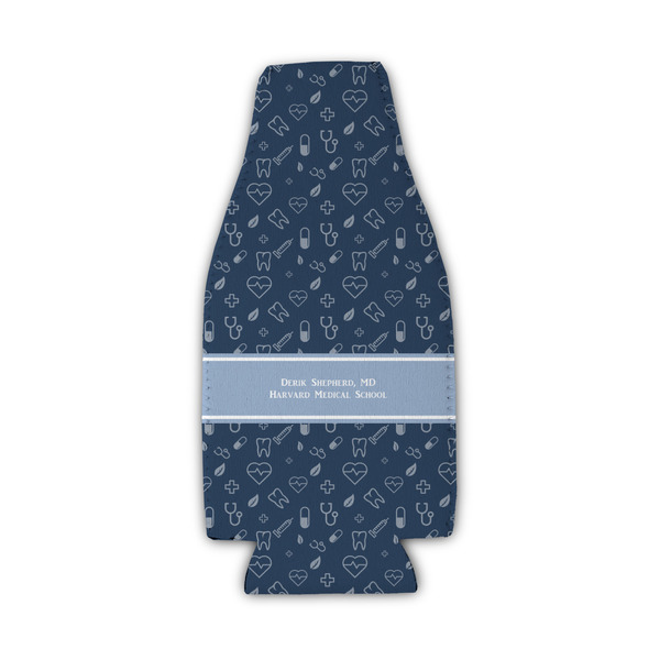 Medical Doctor Zipper Bottle Cooler - Set of 4 - FRONT