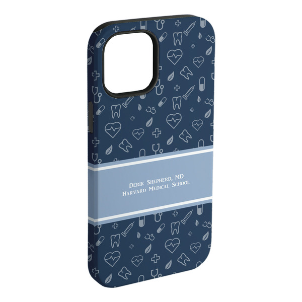 Custom Medical Doctor iPhone Case - Rubber Lined (Personalized)
