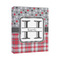 Red & Gray Dots and Plaid 11x14 - Canvas Print - Angled View