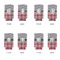 Red & Gray Dots and Plaid 12oz Tall Can Sleeve - Set of 4 - APPROVAL