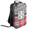 Red & Gray Dots and Plaid 13" Hard Shell Backpacks - ANGLE VIEW