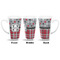 Red & Gray Dots and Plaid 16 Oz Latte Mug - Approval