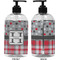 Red & Gray Dots and Plaid 16 oz Plastic Liquid Dispenser (Approval)