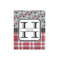 Red & Gray Dots and Plaid 16x20 - Canvas Print - Front View