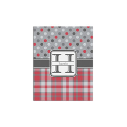 Red & Gray Dots and Plaid Posters - Matte - 16x20 (Personalized)