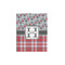 Red & Gray Dots and Plaid 16x20 - Matte Poster - Front View