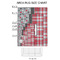 Red & Gray Dots and Plaid 2'x3' Indoor Area Rugs - Size Chart