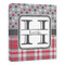 Red & Gray Dots and Plaid 20x24 - Canvas Print - Angled View