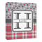 Red & Gray Dots and Plaid Canvas Print - 20x24 (Personalized)